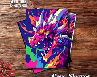 Neon Dragon MTG Card Sleeves, Matte Finish, TCG Card Protector - Etsy Neon Dragon MTG Card Sleeves, Matte Finish, TCG Card Protector - Etsy