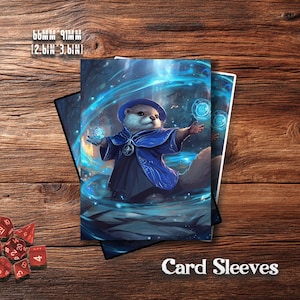 MTG Card Sleeves: Magic Orb Otter Mage – Durable TCG Protection for Card Games