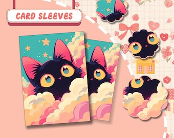 Premium MTG Sleeves, Starry Cloud Cat MTG Sleeves: Foil TCG Card Protection  - Etsy