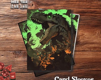 Premium MTG Sleeves, Fierce Dinosaur Roar, TCG Card Sleeves  Protect Your  Cards with Superior Durability