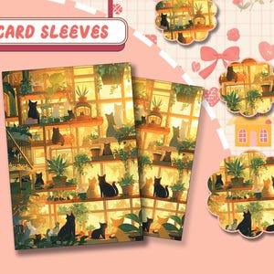 Cats in Sunroom, Premium MTG Sleeves, TCG Card Sleeves – Protect Your Cards with Superior Durability
