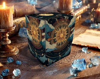 TCG Deck Box: Mystic Sun Astrology – MTG Commander Storage for Magic Cards