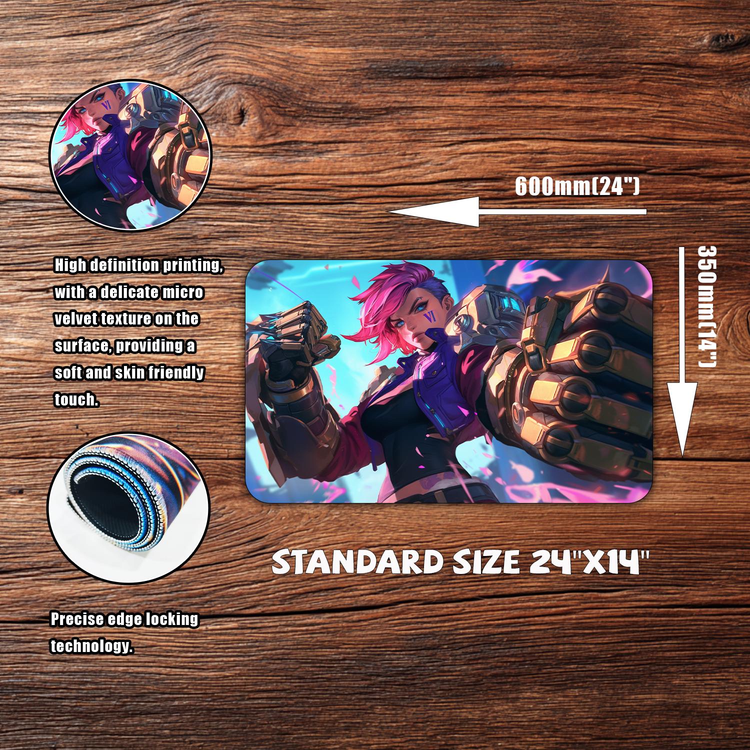 Riftbound Playmat: Vi’s Mecha-arm Battle – 24