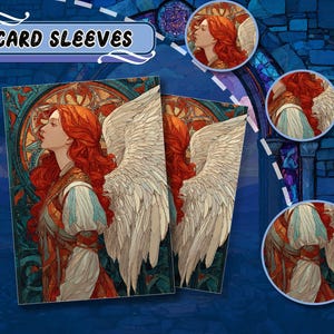 Premium-MTG-Hüllen, Stained Glass Angel, Tcg-Kartenhüllen - Schützen Sie Ihre Karten mit überragender Haltbarkeit