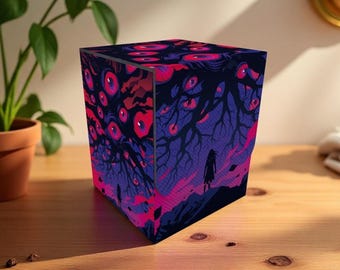 TCG Deck Box: Eyes of the Abyss, Adorable Magic The Gathering Box For Your Deck, Kawaii MTG Commander Box