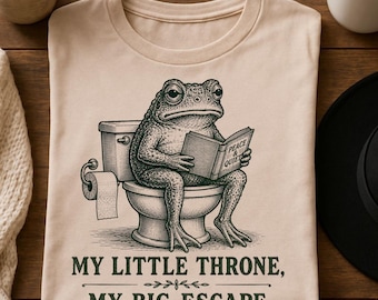 Funny Frog Shirt, Vintage Toad T-Shirt, Frog Bathroom Humor Tee, Retro Frog Graphic Shirt, Funny Animal Gift, Toad Lover Gift