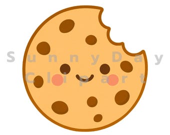 Kawaii Schokokeks Clipart | Niedliche Keks Sticker (Digitaler Download)