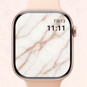 Rose Gold Marble – Apple Watch Wallpaper