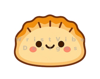 Kawaii Gyoza Clipart | Cute Dumpling Sticker (Digital Download)