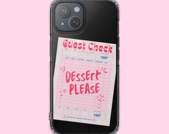 Cute iPhone Case, Aesthetic Phone Case, Clear iPhone Case, Kawaii iPhone Cover, Protective iPhone Case, Girly Phone Case, Cute Gift for Her