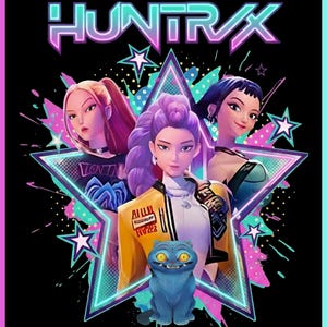 Kpop Huntrix PNG, Saja Girls Anime Clipart, Demon Hunter Sublimation Design, K-pop Fan Art Shirt, Digital Shirt Download