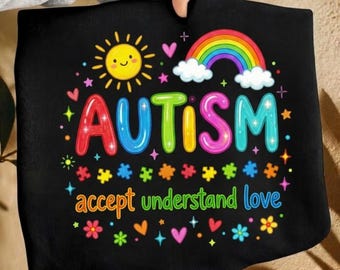 Autism Awareness PNG, Brushstroke Autism Bow Ribbon, Puzzle Pieces PNG Digital Download, Hand Drawn Sublimation Design, Neurodiversity PNG