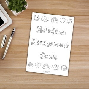 Toddler Meltdown Management Guide: Gentle Parenting Toolkit (PDF Download A4)