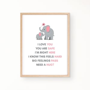 Affirmations for Kids Calm Down Phrases for Meltdowns Emotional Regulation Mindful Parenting Tool Printable Digital Download