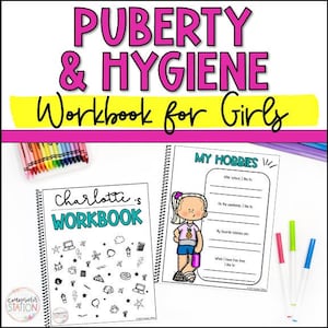 May include: A workbook titled "Charlotte's Workbook" with a black and white doodle design. A second workbook titled "My Hobbies" features a cartoon girl wearing a pink shirt and blue shorts. Both workbooks have a spiral binding.
