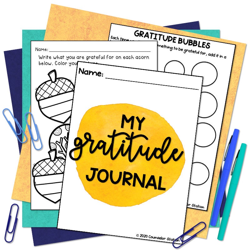Printable Gratitude Journal for Kids - Etsy