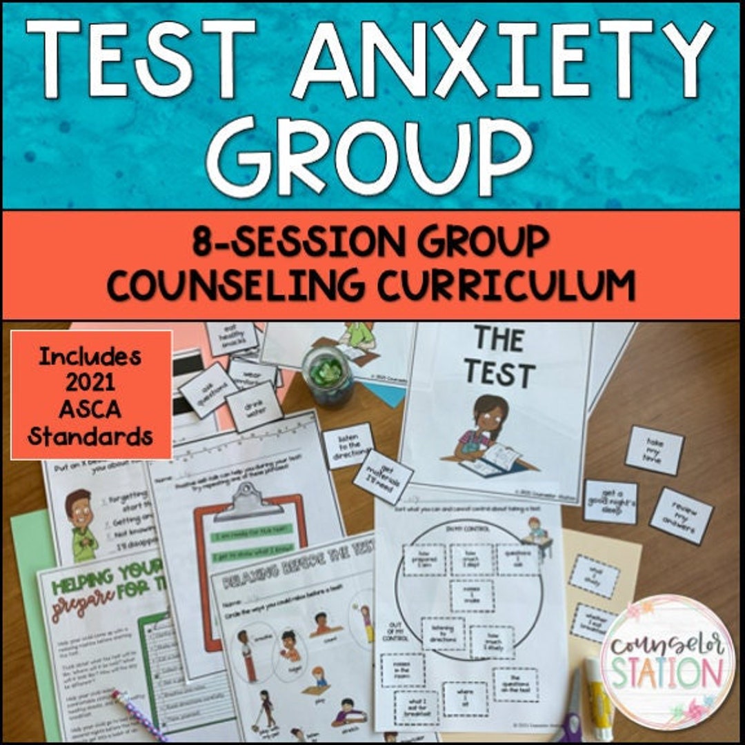 Test Anxiety Group Counseling 8session Curriculum Etsy