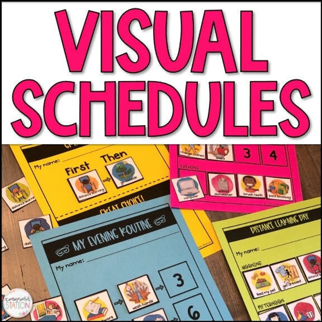 visual-schedules-for-homeschool-and-after-school-routines-etsy