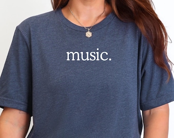 Minimalist Music Teacher Shirt, Choir Director Gift, Band Teacher Tee, Music Teacher Gift Idea, Orchestra Shirt, Music Lover Tee