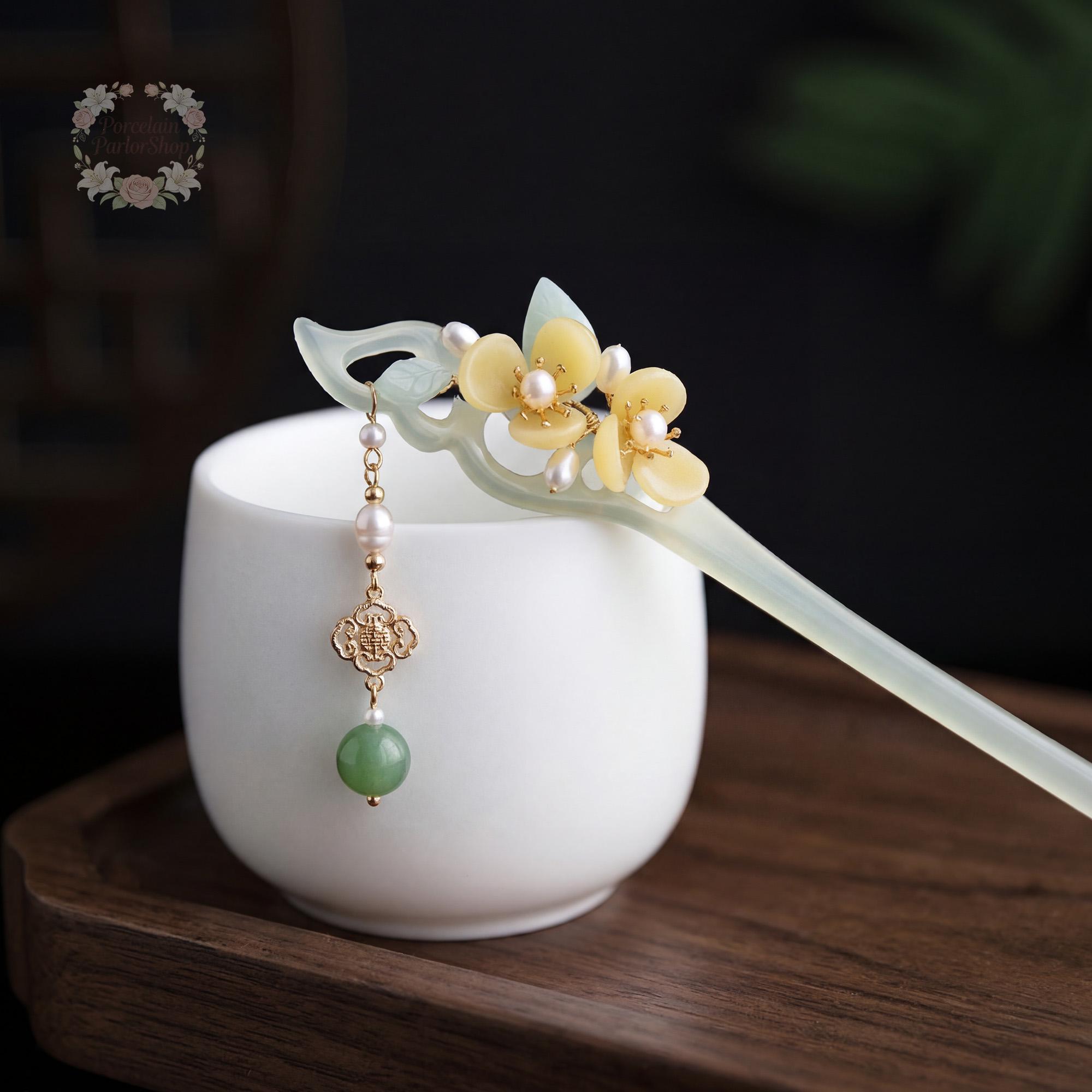古代の翡翠のかんざし - Etsy 日本