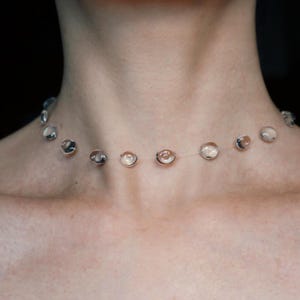 Handmade Dewdrop Short Necklace – Dainty & Graceful Jewelry Inspired by Morning Dew, Thoughtful Gift for Her