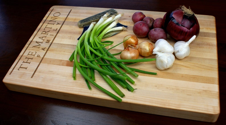 Housewarming Gift Anniversary Gift Personalized Wedding Gift Personalized Butcher Block Engraved Cutting Board