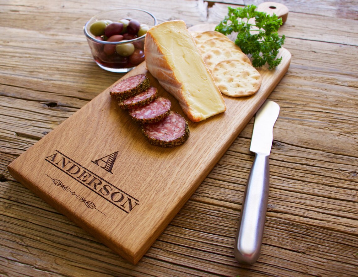 Personalized Cheese Board Bread Board Charcuterie Board Etsy