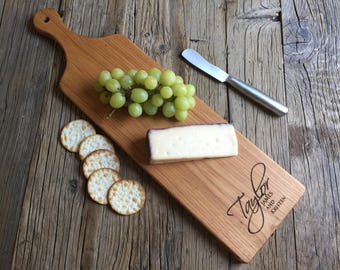 Charcuterie Serving Board - Wood- Engraved - Personalized- Wedding Gift - Housewarming Gift - Christmas Gift - Closing Gift