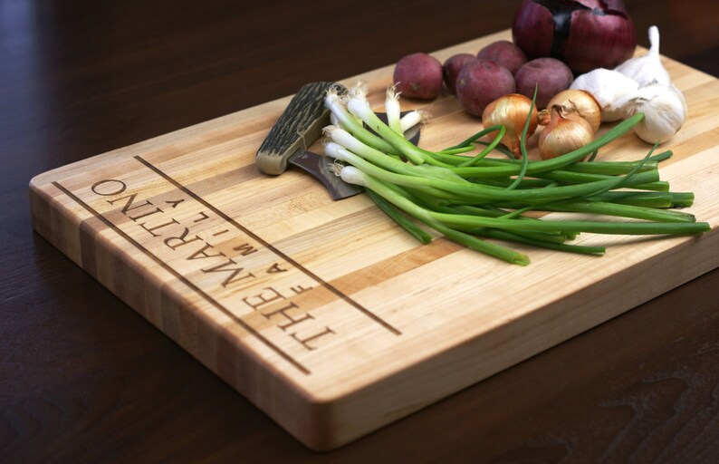 Housewarming Gift Anniversary Gift Personalized Wedding Gift Personalized Butcher Block Engraved Cutting Board