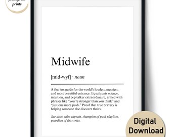 Hebamme Geschenk, Hebamme Dankeskarte, zukünftige Hebamme grad Geschenk, Hebamme Dekor, Wandkunst & Karten (digitaler Download, kommerzielle Nutzungslizenz)