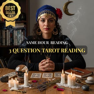 3 Question Tarot Reading, Same Hour Reading, Psychic Reading, Love Tarot Reading, Clairvoyant Insights, Future Reading, General Reading.