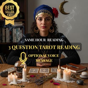 3 Question Tarot Reading, Same Hour Reading, Psychic Reading, Love Tarot Reading, Clairvoyant Insights, Future Reading, General Reading.