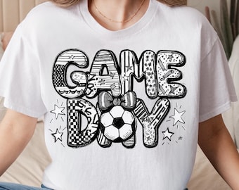 Kokette Fußball Spiel Tag Png, süße Fußball Mama Grafik, trendige Fußball Mutter Sublimation, Sport Shirt Design Png, Fußball Ästhetik