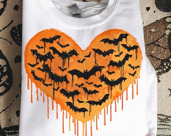 Retro Flying Bats Halloween Brushstroke PNG, Spooky Bats Png, Vintage Halloween Bat Shirt Design, Funny Crazy Bat Png, Halloween Season Png