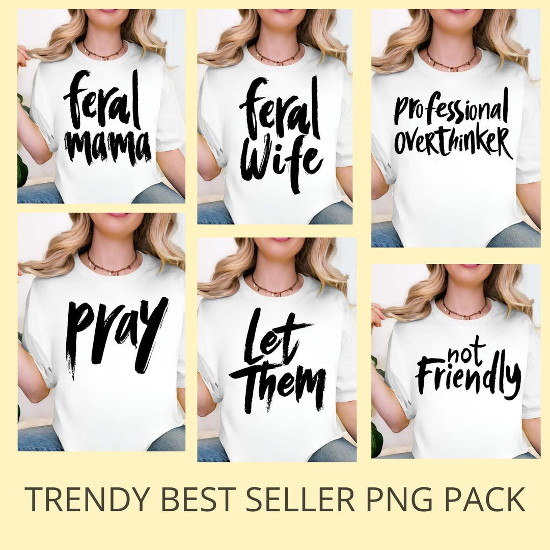 Positive Quotes Png Pack Bundle, Mental Health PNG & Self Love PNG ...
