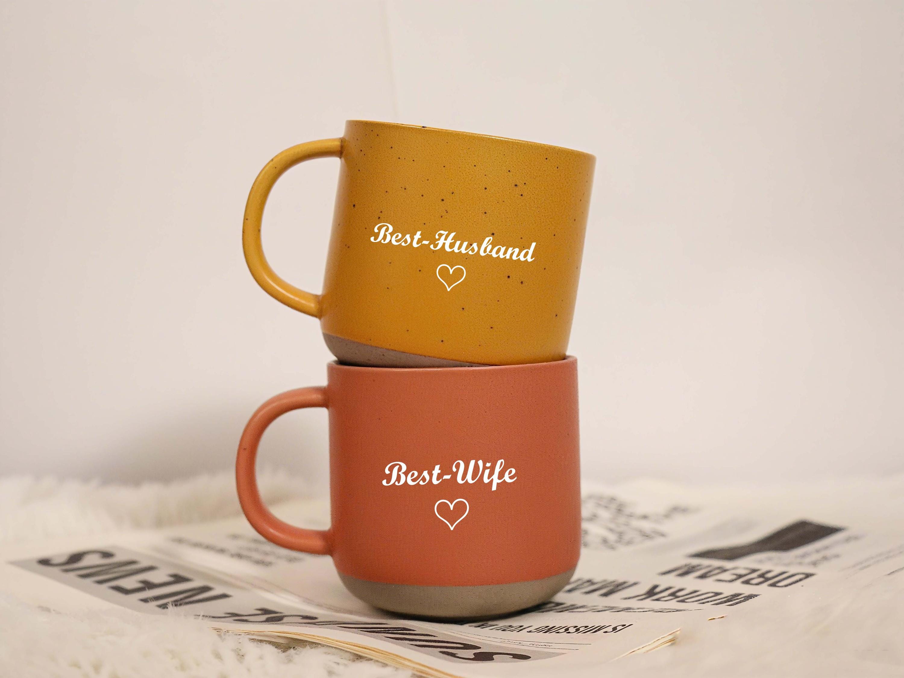 カップ Engraved Ceramic Mug With Your Text, Custom Pottery Coffee Mug for