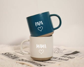 Engraved Ceramic Mug with Your Text, Custom Pottery Coffee Mug for Mom/Dad/Husband, Mug Engraved Gift, Custom Gifts Ideas, Bridesmaid Gifts