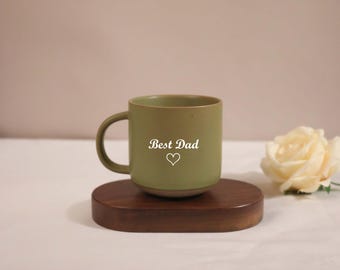 Engraved Ceramic Mug with Your Text, Custom Pottery Coffee Mug for Mom/Dad/Husband, Mug Engraved Gift, Custom Gifts Ideas, Bridesmaid Gifts