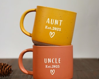 Custom Ceramic Mug with Your Text, Engraved Coffee Cup, Ceramic Mug, Personalize Mug with Your Words and Date, Gifts for Dad, Mom, Sisters