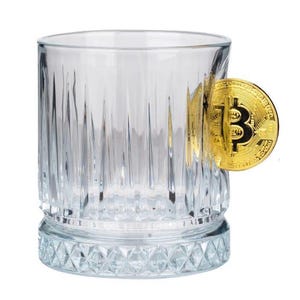 Copo com tema Bitcoin – Criptomoeda colecionável, presente exclusivo para amantes de Bitcoin
