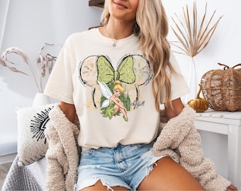 Tinker Bell Disney Shirt, Tinker Bell Magic Castle Tee, Fairy Tale Girls Trip Shirt, Disney Graphic Tee for Women, Tinker Bell Ears Shirt