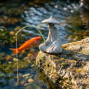 Japanese Fisherman Statue - Etsy