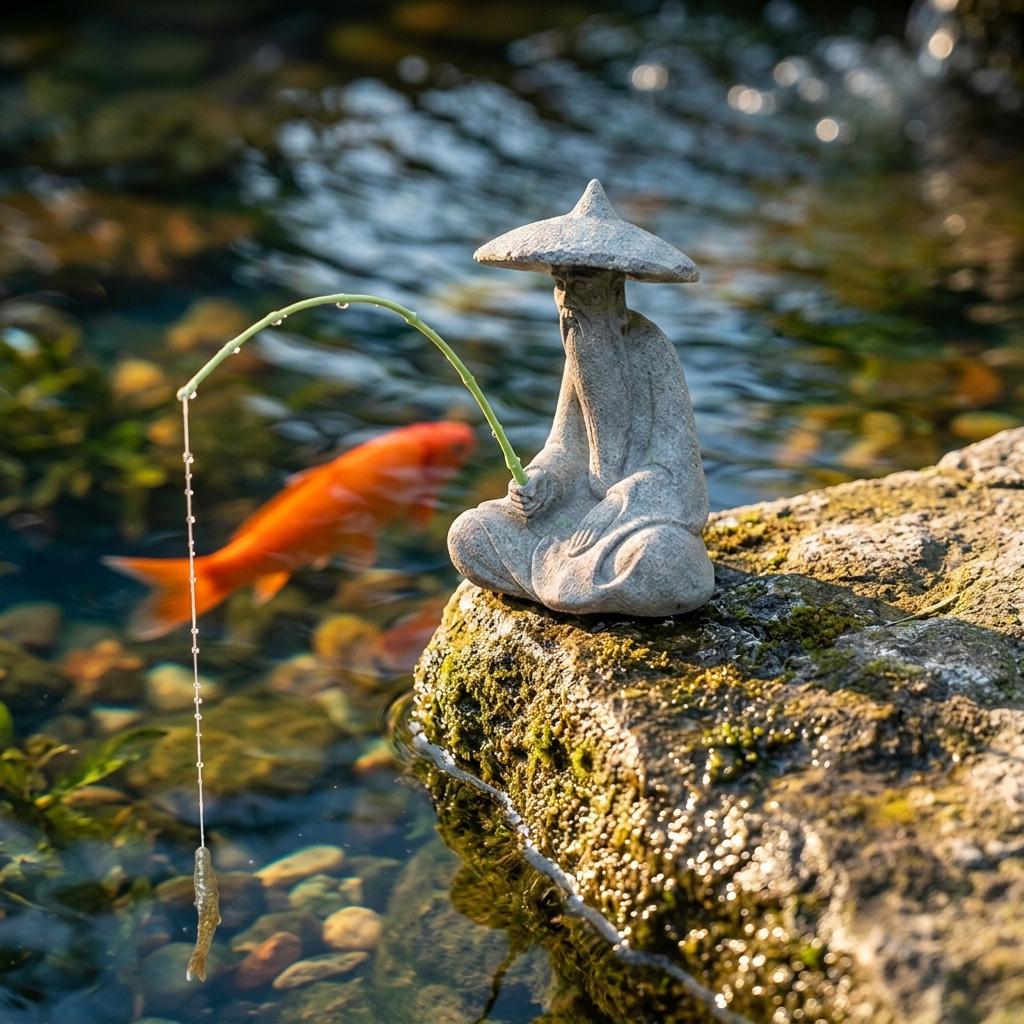 Japanese Fisherman Statue - Etsy