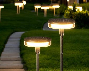 Swaying Pathway Lights, Bright Outdoor Solar Garden Lights, IP65 Waterproof Yard Patio Lawn Decor, Christmas & New Year Gift