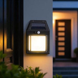 Solar Wall Lights: Motion Sensor, Warm Tungsten, Waterproof