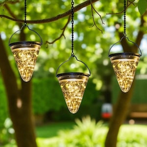 Outdoor Solar Hanging Lanterns  Waterproof Decorative LED Garden Lights for Patio, Yard, Trees, Pathway, Outdoor Gifts