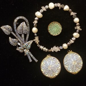 Destash Jewelry Lot ~ Vintage Jewelry ~ Repurpose Jewelry Lot ~ Jewelry Bundle ~ Old Jewelry Lot #153