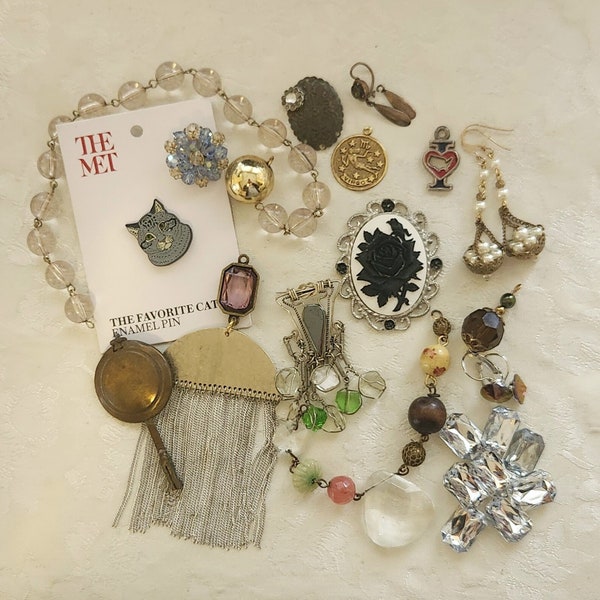 Destash Jewelry Lot ~ Vintage Jewelry ~ Repurpose Jewelry Lot ~ Jewelry Bundle ~ Old Jewelry Lot #167