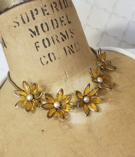 Crystal Flower Choker