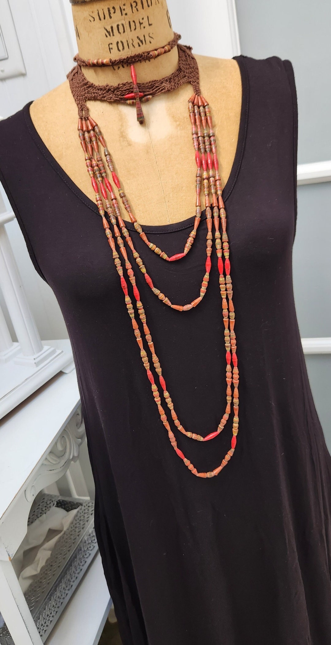 Macramé en daim - vintage des années 70 - 12 motifs en